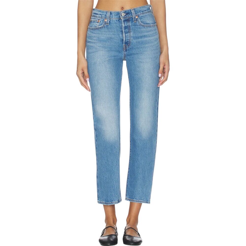 Levi’s Wedgie Straight High Rise Jeans Women’s 28 x 28 Calling All Blue Wash